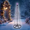Albero di Natale luminoso con punta a stella, altezza 210 Anteprima dell’immagine prodotto 7