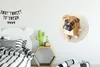 MuchoWow® Rundes Wandbild - Runde Bilder Boxerwelpe blickt Produktbild-Vorschau 3