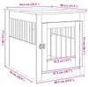 vidaXL Klatka dla psa, mebel z czarnego dębu, 64,5 x 80 x Podgląd zdjęcia produktu 8
