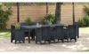 vidaXL Tavolo da giardino antracite 250 x 100 x 73 cm in Anteprima dell’immagine prodotto 5