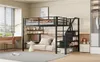 Kinderhoogbed 140x200 cm , Met opbergladder en legplanken , Productafbeelding-voorbeeld 18