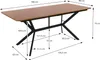 Tavolo da pranzo ML-Design marrone scuro 180x80x75 cm, Anteprima dell’immagine prodotto 5