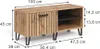Panca per scarpe Vicco Amber Quercia Wotan 100 x 45 cm, Anteprima dell’immagine prodotto 3