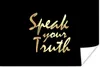 MuchoWow® Poster Zitat - Selbstbewusst - Gold 120x80 cm - Produktbild-Vorschau 1