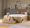 Canu Bett 140x200 cm 3 Schubladen grau, Eiche Nachbildung. Produktbild-Vorschau 7