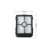 A vacuum cleaner filter with dimensions indicated. Produktbild-Vorschau