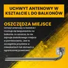 Extralink Uchwyt antenowy na ścianę 250 × 750 mm, stal Podgląd zdjęcia produktu 5