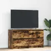 vidaXL Szafka pod TV dąb wędzony 100x35x54 cm materiał Podgląd zdjęcia produktu 2