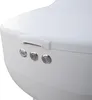 Close-up of the top part of a white toilet, showing the lid and three control buttons. Anteprima dell’immagine prodotto