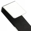 Close-up of a silver door hook with a black padded interior. Podgląd zdjęcia produktu