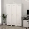 Armadio metallico per scope bianco 165 cm con ripiani e Anteprima dell’immagine prodotto 2