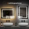 EMKE Badspiegel mit Beleuchtung 60 x 50 cm LED Produktbild-Vorschau 2