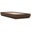 vidaXL Bettgestell ohne Matratze Braun Eiche 100x200 cm Produktbild-Vorschau 3