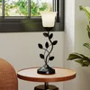 COSTWAY Blume Tischlampe Vintage, Nachttischlampe mit Produktbild-Vorschau 2