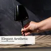 Intirilife 6x verre à vin au design moderne en noir - Voir les images du produit 7