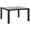 Tavolino da giardino grigio 55x55x31 cm DPC e acciaio Anteprima dell’immagine prodotto 1