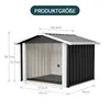 Hundehütte für den Außenbereich 102x91x84cm mit Schrägdach, Produktbild-Vorschau 6