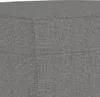 vidaXL Fußhocker Dunkelgrau 70x55x41 cm Stoff Produktbild-Vorschau 5