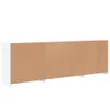 vidaXL Sideboard mit LED-Leuchten Weiß 202x37x67 cm Produktbild-Vorschau 9