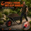 MAXCRAFT Taczka / Taczka budowlana z oponami pneumatycznymi Podgląd zdjęcia produktu 6