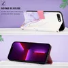 iPhone 8 Plus Hülle, Marmor Motiv Kunstleder Tasche Wallet Produktbild-Vorschau 3