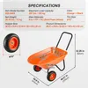Schubkarre Transportkarre 180 kg - Bauschubkarre Produktbild-Vorschau 7