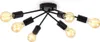 Deckenlampe Ø55 cm - E27 Fassung, 6-flammig, retro, schwarz Produktbild-Vorschau 7