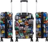 Hartschalen Reise Koffer Trolley mit Dehnfalte Motiv Produktbild-Vorschau 3