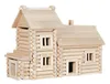 A wooden log cabin model house. Anteprima dell’immagine prodotto