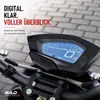Motorroller 50 ccm Burnout BAD s Grau 25 km/h Produktbild-Vorschau 3