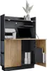 A modern secretary desk with a fold-down writing surface and storage compartments. Anteprima dell’immagine prodotto