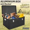 Aluminium Box mit Deckel Schwarz Alu Kiste Box Alukiste 135 Produktbild-Vorschau 2