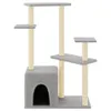 vidaXL Graffiatoio in sisal Grigio chiaro 107,5 cm Anteprima dell’immagine prodotto 3