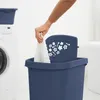 Wäschesammler 55 l FLOWERS, Farbe:Iris dunkelblau ged. Produktbild-Vorschau 3