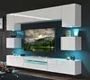 Furnitech Wohnwand Wohnzimmer - Wohnzimmer Möbel mit LED Produktbild-Vorschau 1