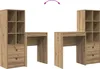 vidaXL Biurko z szufladami 2 szt. dąb Artisan Podgląd zdjęcia produktu 7