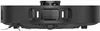 A close-up, front-facing view of a black robot vacuum cleaner. Anteprima dell’immagine prodotto