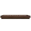 vidaXL Bettgestell mit LED Braun Eichen-Optik 90x190 cm Produktbild-Vorschau 6