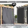 Outdoor Vorhang Wasserdicht Ösen Haken, Außenvorhang Produktbild-Vorschau 5