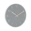A gray wall clock with gold hands and white numbers, shown against a white background. Anteprima dell’immagine prodotto