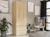 Skříň šatna 63 cm 2 dveře 2 zásuvky FRAMIRE B-6 sonoma Náhled obrázku produktu 2