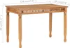 vidaXL Garten-Esstisch 120x65x80 cm Massivholz Teak Produktbild-Vorschau 11