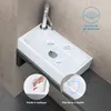 doporro Petit Lavabo Vasque à Poser Lave Mains Blanc Voir les images du produit 5