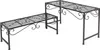Two black metal plant stands of different heights are shown against a white background. Produktbild-Vorschau