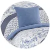 Bettwäsche 200x220 cm Baumwolle Renforce blau weiß Produktbild-Vorschau 3