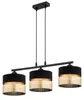 KAR-LIGHTING Pendelleuchte 3-flammig Schwarz‑Gold Metall Produktbild-Vorschau 1