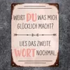 Du machst mich glücklich Metallschild XXL in 28x38 cm mit Produktbild-Vorschau 2