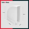 KOTARBAU® Odchýlka 204x60 mm Horizontálny 90° ohyb potrubia Náhľad obrázku produktu 3