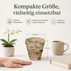Harztopf für Orchideen – Pflanztopf in Steinoptik Vintage Produktbild-Vorschau 4