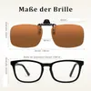 GKA polarisierte Sonnenbrille Aufsatz Clip on braun Produktbild-Vorschau 7